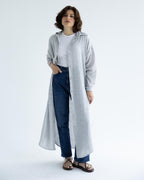 Gray Long Linen Shirt