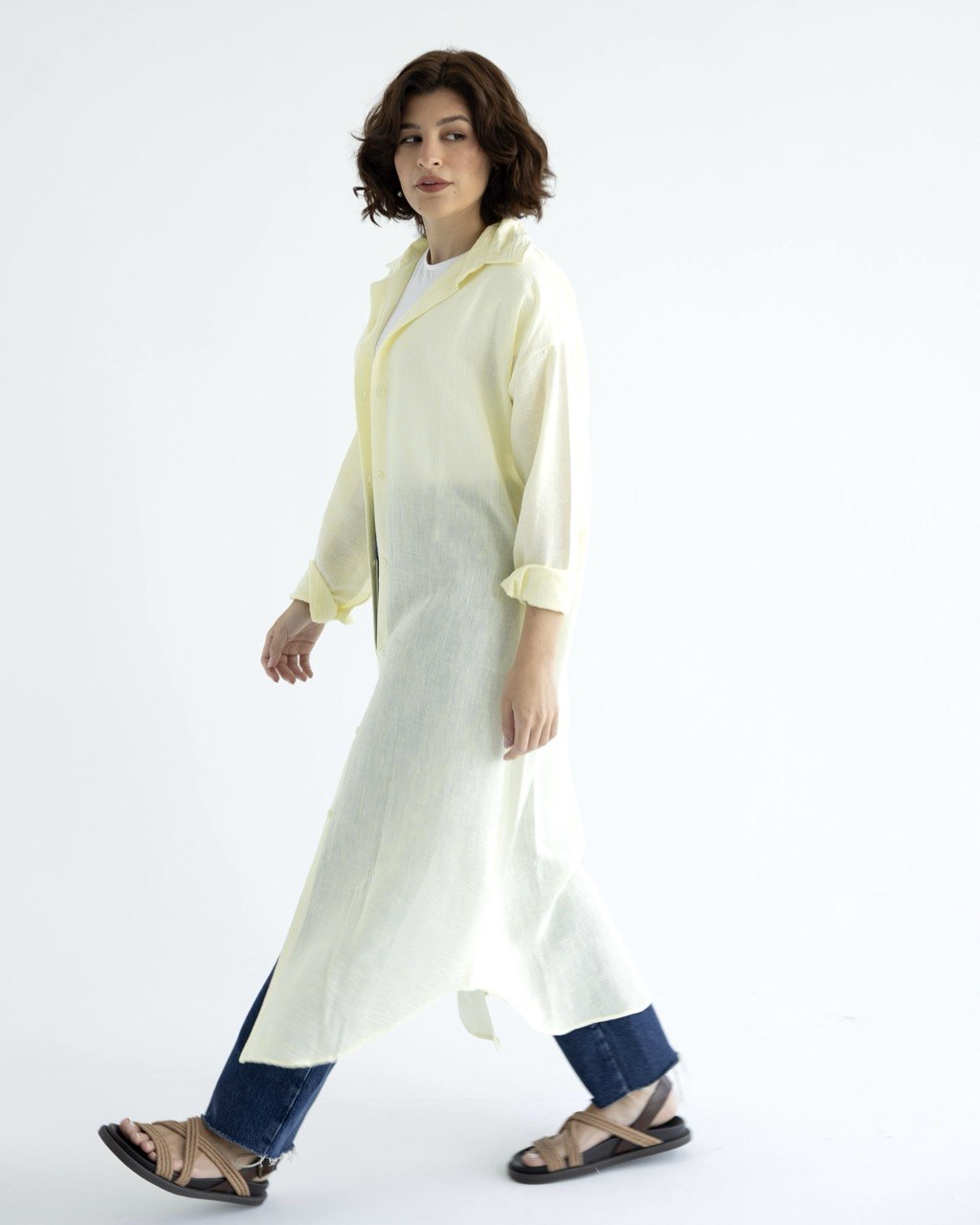 Long linen shirt