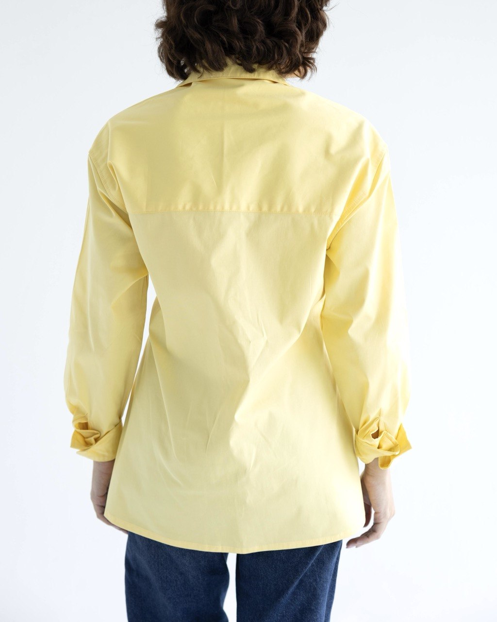 Belted cotton shirt
