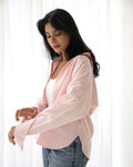 Pink Striped Poplin Shirt